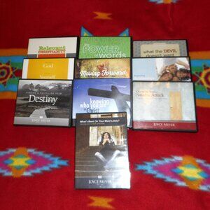 Lot of 9 Assorted Joyce Meyers 4-CD Message Sets + 1 DVD